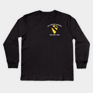 Veteran First Cavalry Division - the First Team Kids Long Sleeve T-Shirt